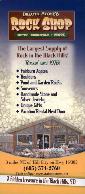 Dakota Stone's Rock Shop brochure thumbnail