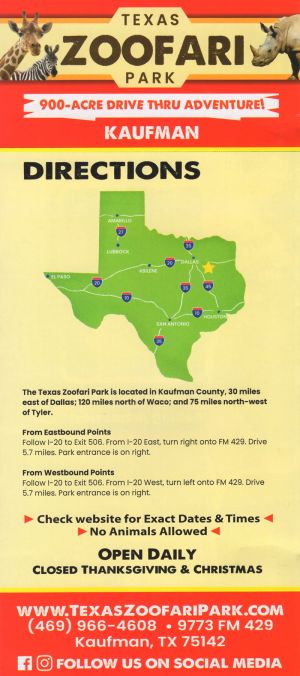 Texas Zoofari Park brochure thumbnail