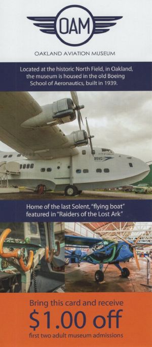 Oakland Aviation Museum brochure thumbnail
