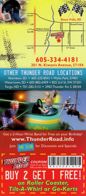 Thunder Road Family Fun Park brochure thumbnail