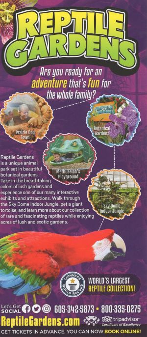 Reptile Gardens brochure thumbnail