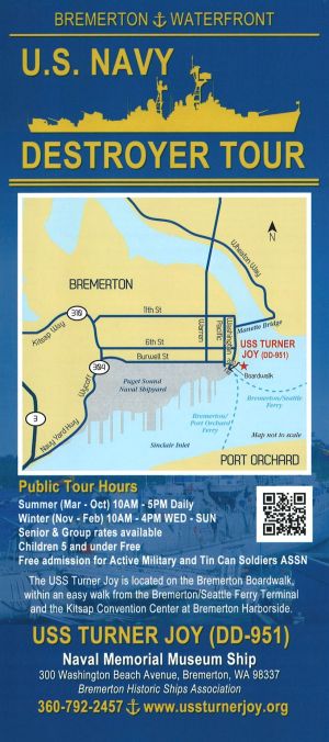 Bremerton Historic Ship Tours brochure full size