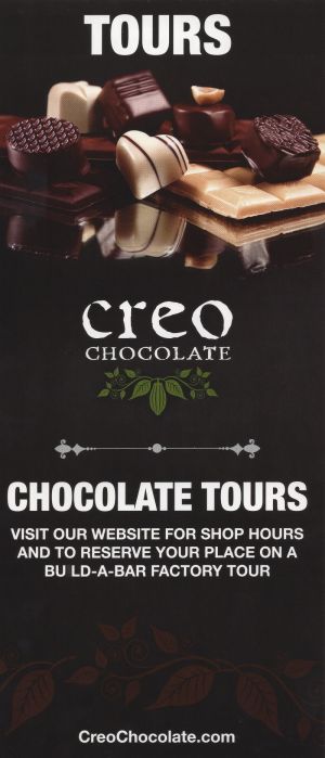 Creo Chocolate Factory Tours brochure full size