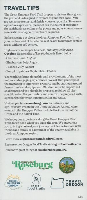 Great Umpqua Food Trail brochure thumbnail
