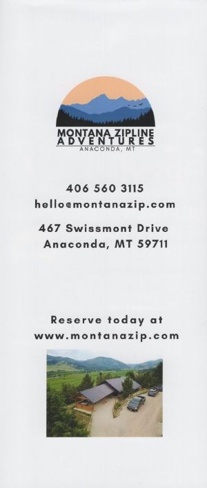 Montana Zipline Adventures brochure thumbnail