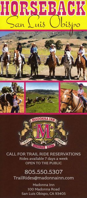 Madonna Inn Trail Rides brochure full size