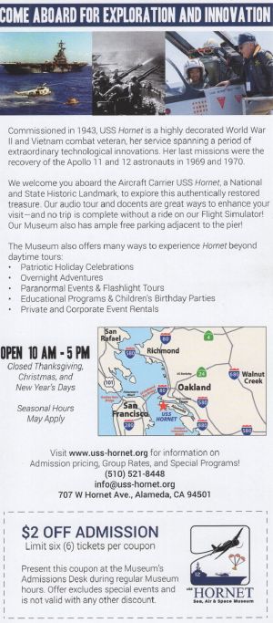 USS Hornet Museum brochure thumbnail