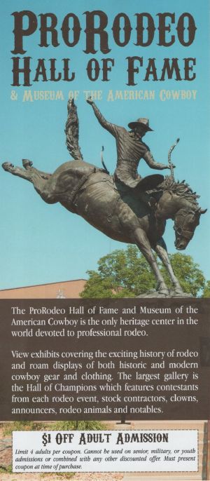 Pro Rodeo Hall of Fame brochure thumbnail
