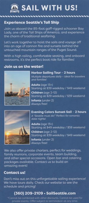 Seattle Sailing Ship brochure thumbnail