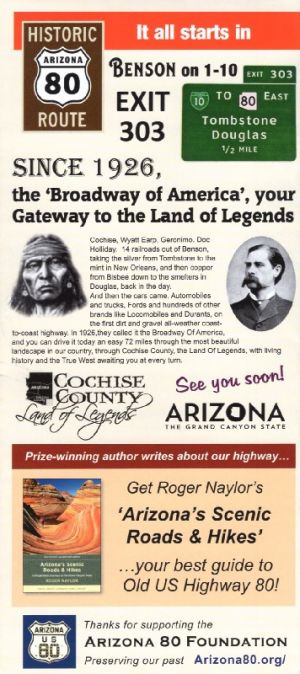 Historic Arizona Hwy 80 Route brochure thumbnail