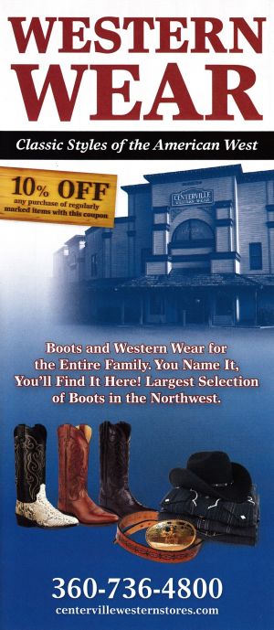 Centerville Western Stores brochure full size