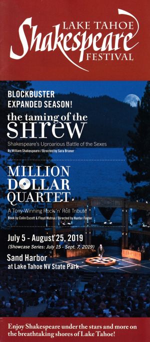 Lake Tahoe Shakespeare Festival brochure full size
