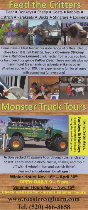 Rooster Cogburn Ostrich Ranch brochure thumbnail