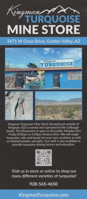 Kingman Turquoise Mine Shop brochure thumbnail