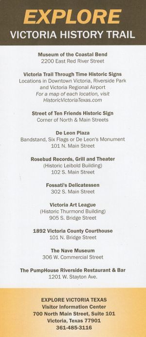 Victoria History Trail brochure thumbnail