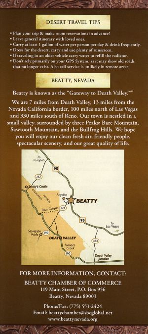 The Gateway To Death Valley brochure thumbnail