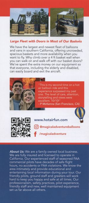 Magical Adventure Balloon Ride brochure thumbnail