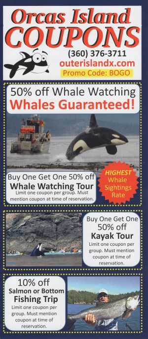 Outer Island Excur-Orcas 50% off brochure full size
