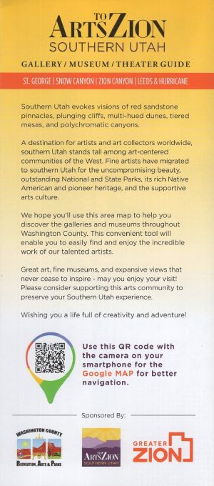 Arts to Zion Art & Studio Tour brochure thumbnail