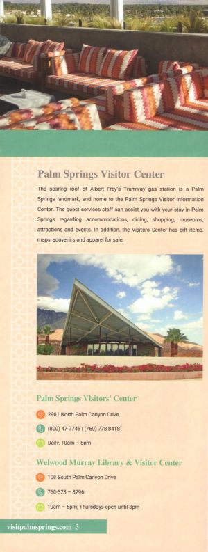 Palm Springs Official Visitors Guide brochure full size