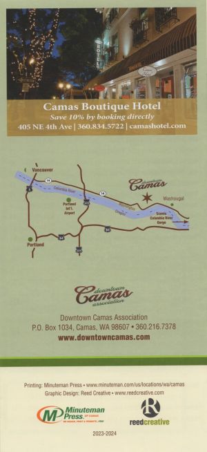 Camas Walking Map brochure thumbnail