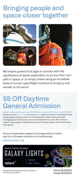 Space Center Houston brochure thumbnail