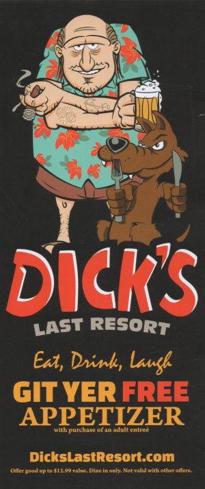 Dick's Last Resort - Dallas brochure full size