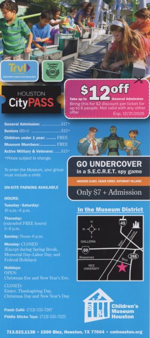 Children's Museum of Houston brochure full size
