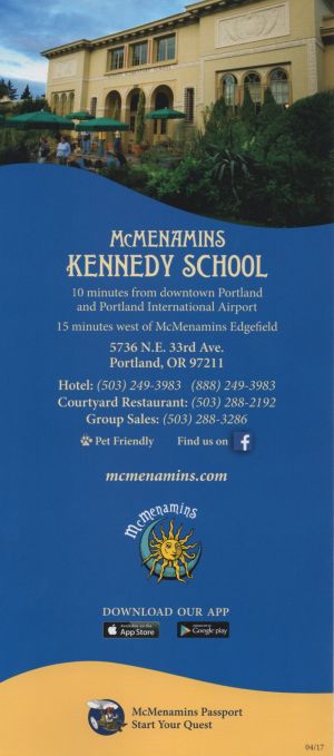 McMenamins Kennedy School brochure full size
