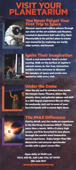 Clark Planetarium brochure thumbnail