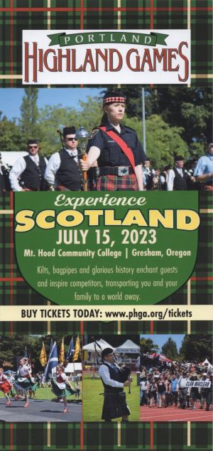 Portland Highland Games brochure full size