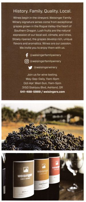 Weisinger Family Winery brochure thumbnail