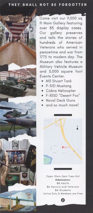 Veterans Memorial Museum brochure thumbnail