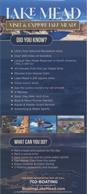 Boat Rentals-Lake Mead, NV brochure thumbnail