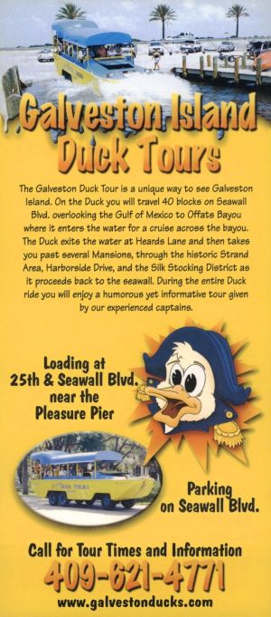 Galveston Island Duck Tours brochure thumbnail
