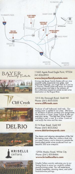 Upper Rogue Wine Trail brochure thumbnail