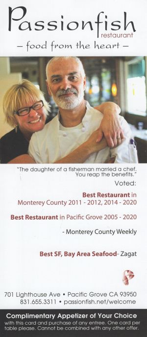 Passionfish Restaurant brochure full size