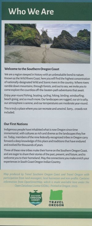 Southern Oregon Coast Rec Map brochure thumbnail
