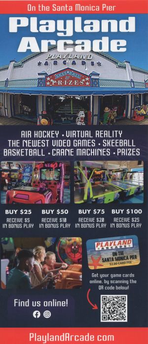 Playland Arcade brochure thumbnail