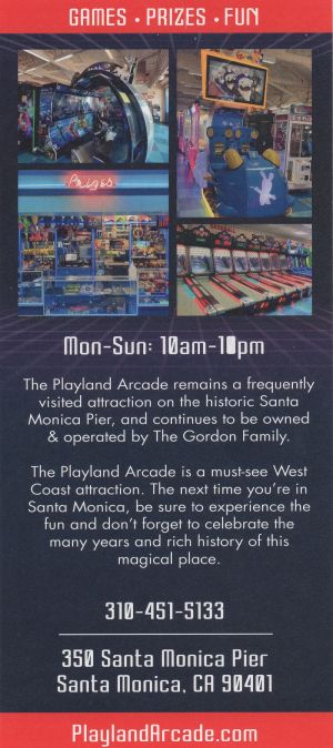 Playland Arcade brochure thumbnail