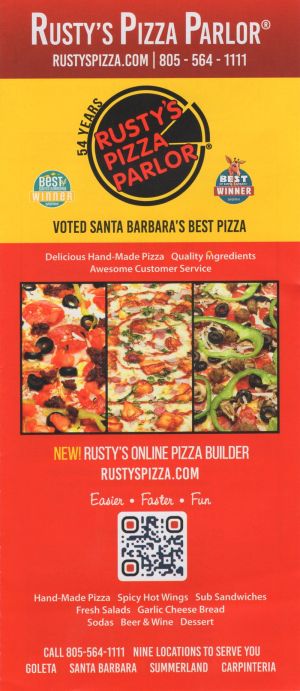 Rusty's Pizza brochure thumbnail