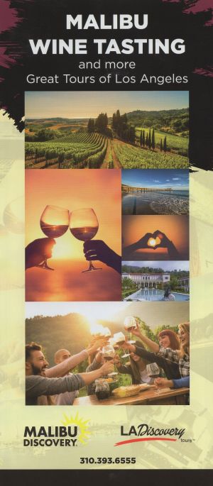 Malibu Wine Tasting brochure full size