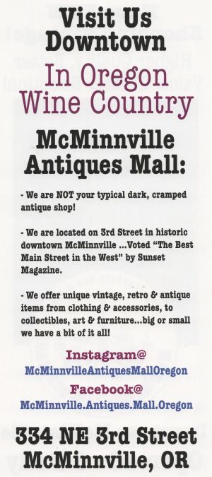 McMinnville Antiques Mall brochure thumbnail