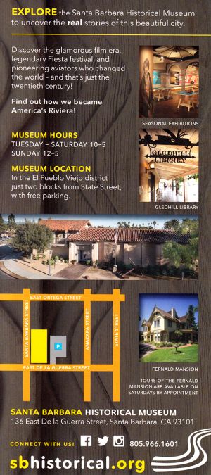 Santa Barbara Historical Museum brochure thumbnail