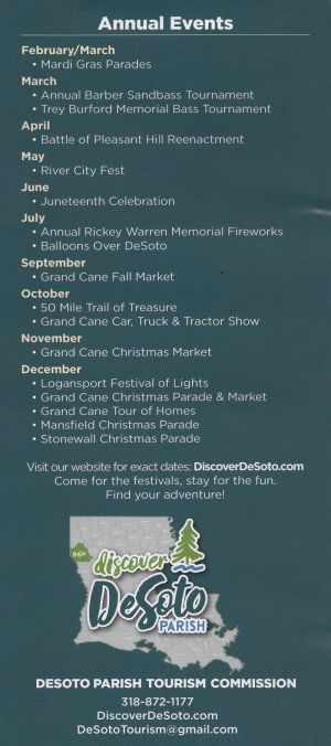 De Soto Parish Visitor Guide brochure thumbnail