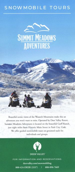 Summit Meadows Snowmobile brochure thumbnail