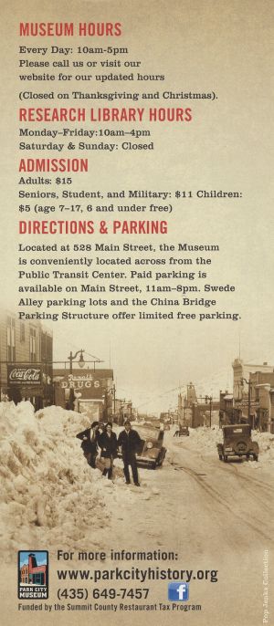 Park City Museum brochure thumbnail