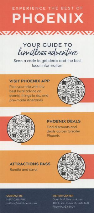 Visit Phoenix  -  Rack Card brochure thumbnail
