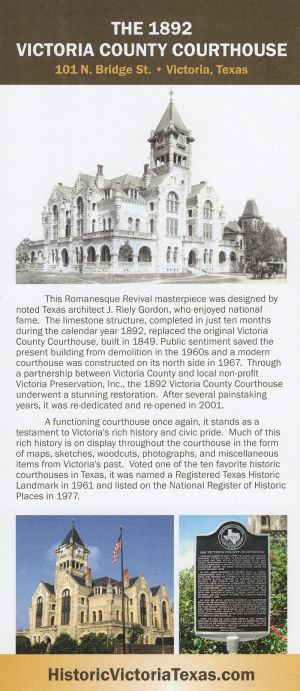 Victoria County Courthouse brochure thumbnail
