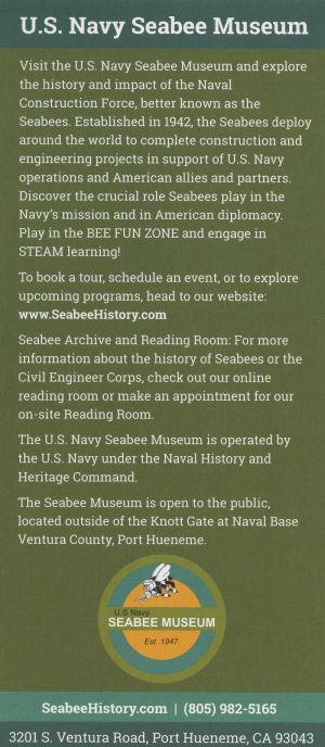 CEC/SEABEE Historical Museum brochure thumbnail